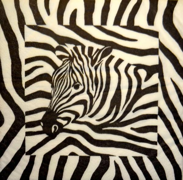 009 Zebra - 3-lagig - WIDA - 35x35cm