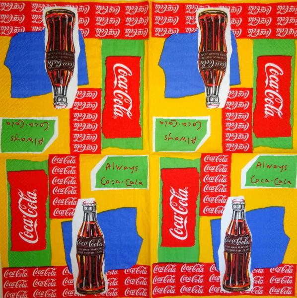 001 Coca Cola - 3-lagig - (gelb)