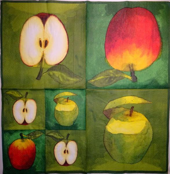 012 Äpfel - 3 lagig (grün) - Ihr
