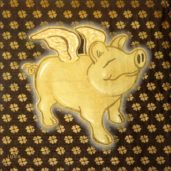 013 Schweine - 3-lagig (gold) - ppd - LUCA