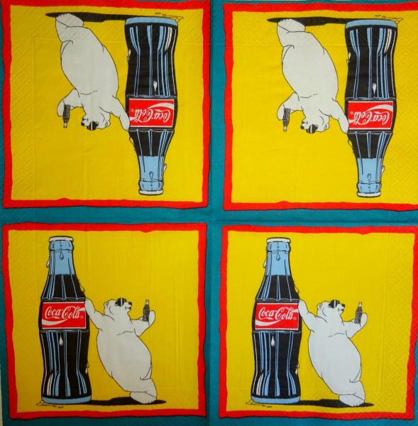 010 Coca Cola - 3-lagig - (gelb)