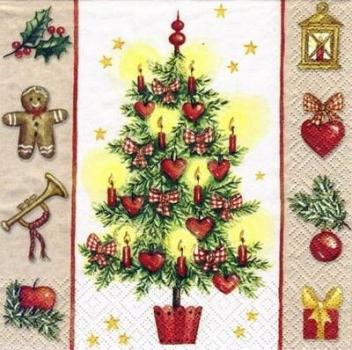 195 Christmas Flowers - 3-ply (red) - Ihr