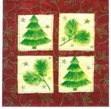 195 Christmas Flowers - 3-ply (red) - Ihr
