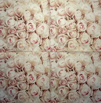 724 Rosen - 3-lagig (silber) - Home Fashion