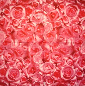 724 Rosen - 3-lagig (silber) - Home Fashion