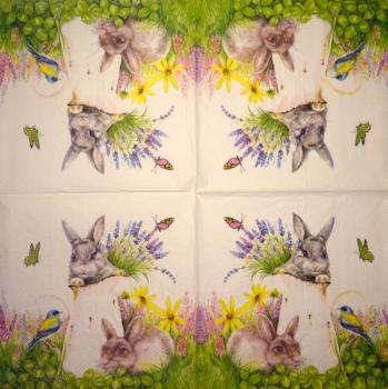999.186 Hasen: natürliche - 3-lagig - Peter Rabbit 2005