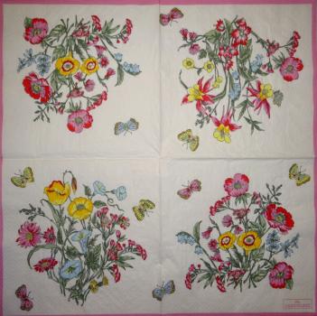 193 Anemonen, Mohn - 3-lagig - Eva Logell