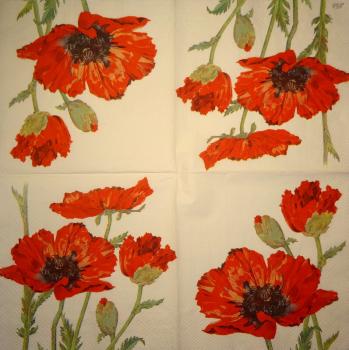 193 Anemones, Poppy - 3-ply - Eva Logell