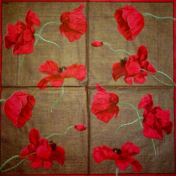 193 Anemones, Poppy - 3-ply - Eva Logell