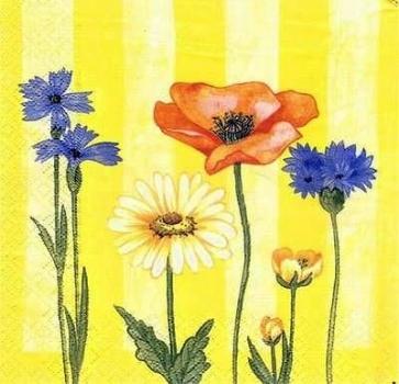 193 Anemonen, Mohn - 3-lagig - Eva Logell