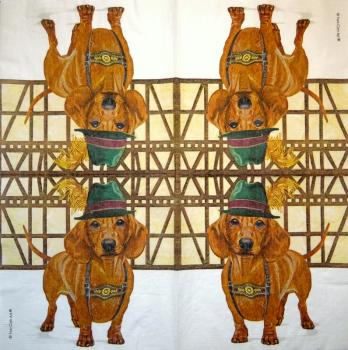 HUN-009 Dogs - 3-ply - ppd - Two Can Art