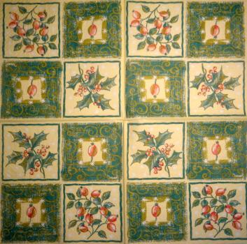 124 Weihnachten Blumen - 3-lagig - Ihr