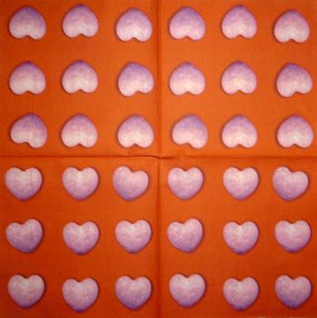 118 Heart / Hearts - 4-ply - Handkerchief