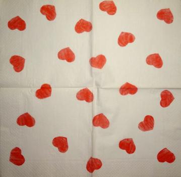 118 Heart / Hearts - 4-ply - Handkerchief
