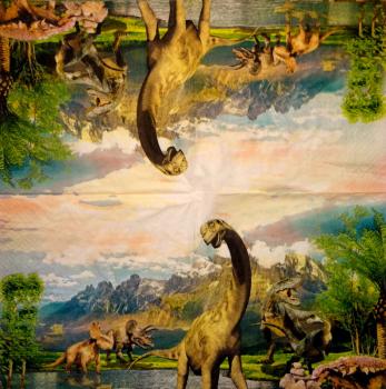 048 Dinosaur - 3-ply - Dragon Tales 2001
