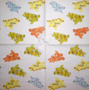999.088 Rabbits:  unnatürlich - 3-ply - ppd - C.Pabst