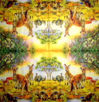 324 Animals Africa: Divers - 2-ply - Disney Kanga & Roo