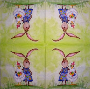 184 Rabbits:  unnatürlich - 3-ply - 35x35 cm