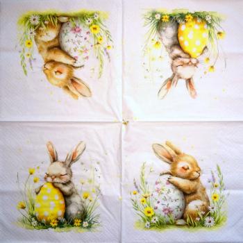 184 Rabbits:  unnatürlich - 3-ply - 35x35 cm