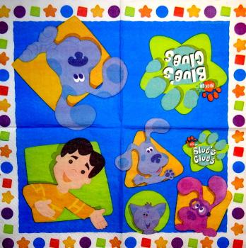150 Dogs - 3-ply - Blues Clues - Nickelodeon 2003