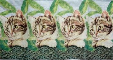 009 Katzen - 4-lagig - Paper Design - Taschentuch