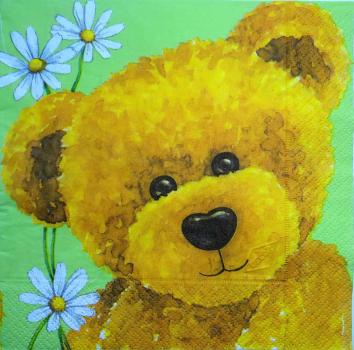 093 Teddy - 3 ply (grün) - Decor