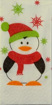 044 Pinguine - 4-lagig - ppd -  Marsha Carrington - Taschentuch