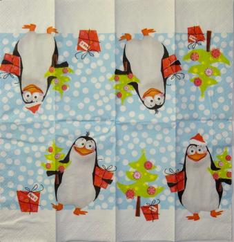 005 Penguins - 4-ply - Braunis  - Handkerchief