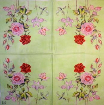 461 Rosen - 3-lagig(grün)) - Home Fashion