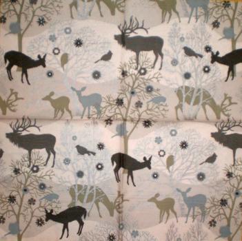 183 Deer - 3-ply (gray) - Ihr