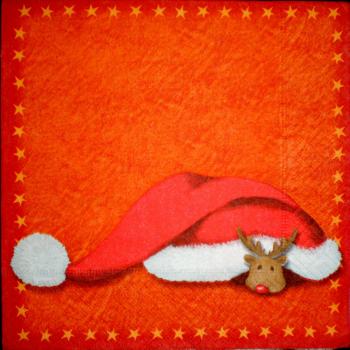 185 Deer - 3-ply (orange) - Paper Design