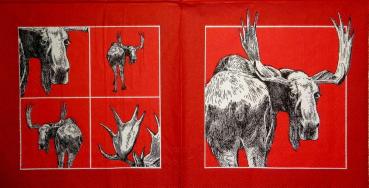 199 Deer - 3-ply (red) - Ihr