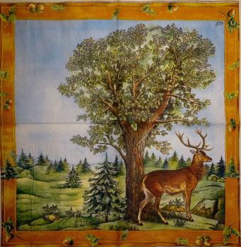 101 Hirsche - 3-lagig (ocker) - Ihr