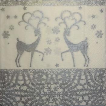 215 Deer - 3-ply (silver) - Paper Design