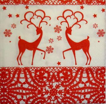 215 Deer - 3-ply (red) - Paper Design - CS