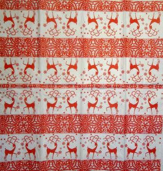 215 Hirsche - 4-lagig (rot) - Paper Design - Taschentuch