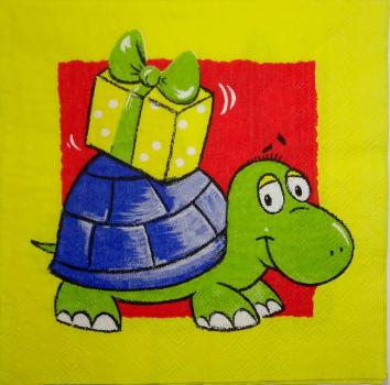 011 Schildkröte - 3-lagig (gelb) - Home Fashion