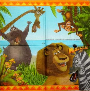 106 Animals Africa: Divers - 2-ply - Madagascar 2005 - DreamWorks