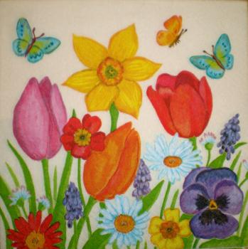 027 Tulips - 3-ply - CS