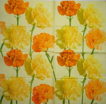 124 Flowers Others - 3 ply (orange)