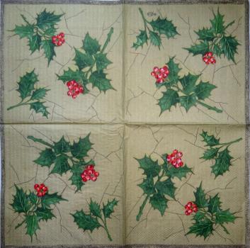 112 Weihnachten Blumen - 3-lagig - Ambiente