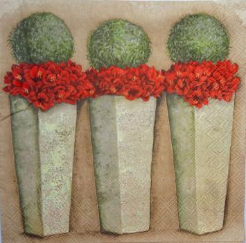 129 Christmas Flowers - 3-ply - Ambiente