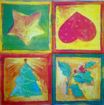 134 Christmas Flowers - 3-ply
