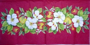 082 Christmas Flowers - 3-ply (red) - Stewo