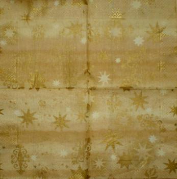 005 Sterne - 3-lagig (gold) - Papstar