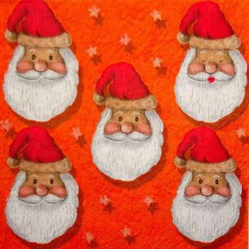 016 Weihnachtsmann Sonstige - 3-lagig (orange) - Paper Design