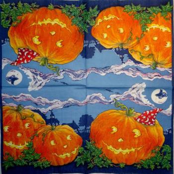 014 Halloween - 3-lagig (blau) - Ihr