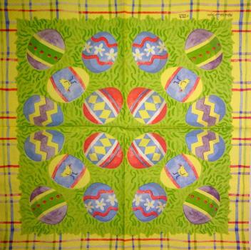 127 Eier, Ostereier - 3 lagig - ppd - Künstler