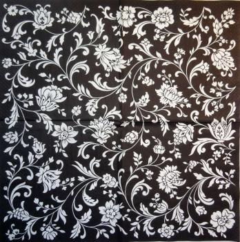 014 Muster - 3-lagig (schwarz)