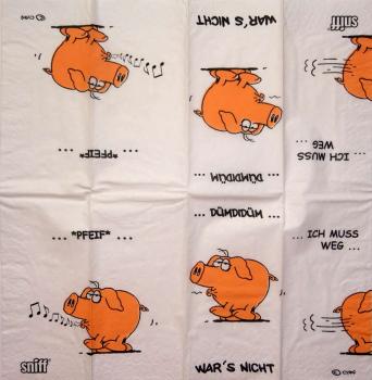043 Pigs - 4-ply - Sniff - Clov - Handkerchief